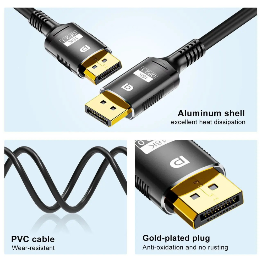 Кабель DisplayPort - DisplayPort 2.1 16K 3м SmartG