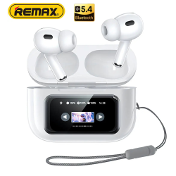 Bluetooth TWS навушники Remax W30N CozyPods з дисплеєм. Білі