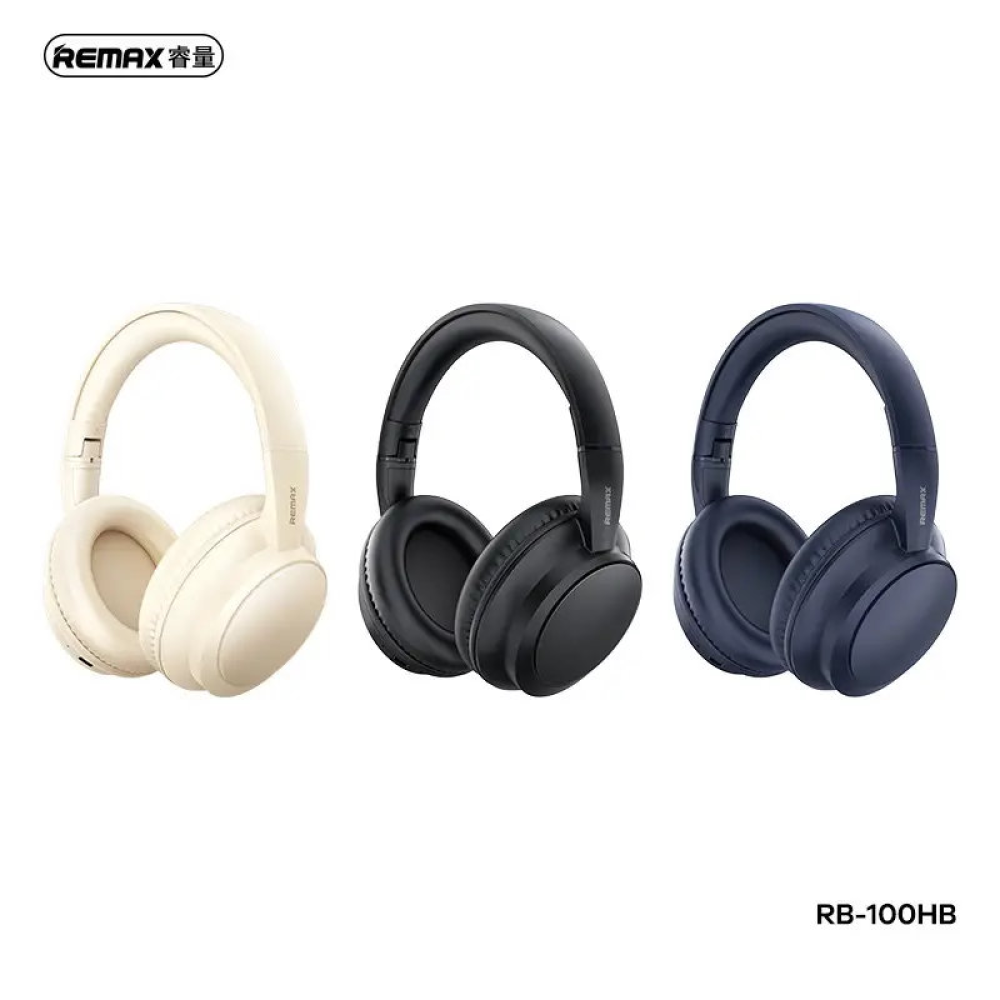 Bluetooth навушники Remax RB-100HB BT5.4 з мікрофоном Чорні