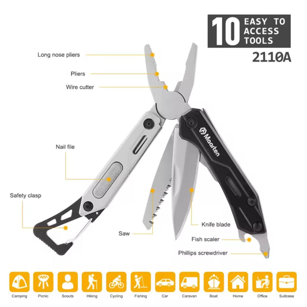 Мультитул Maarten 2110A 10in1