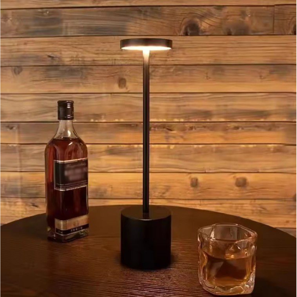 Акумуляторна Настільна лампа LedLine circle black
