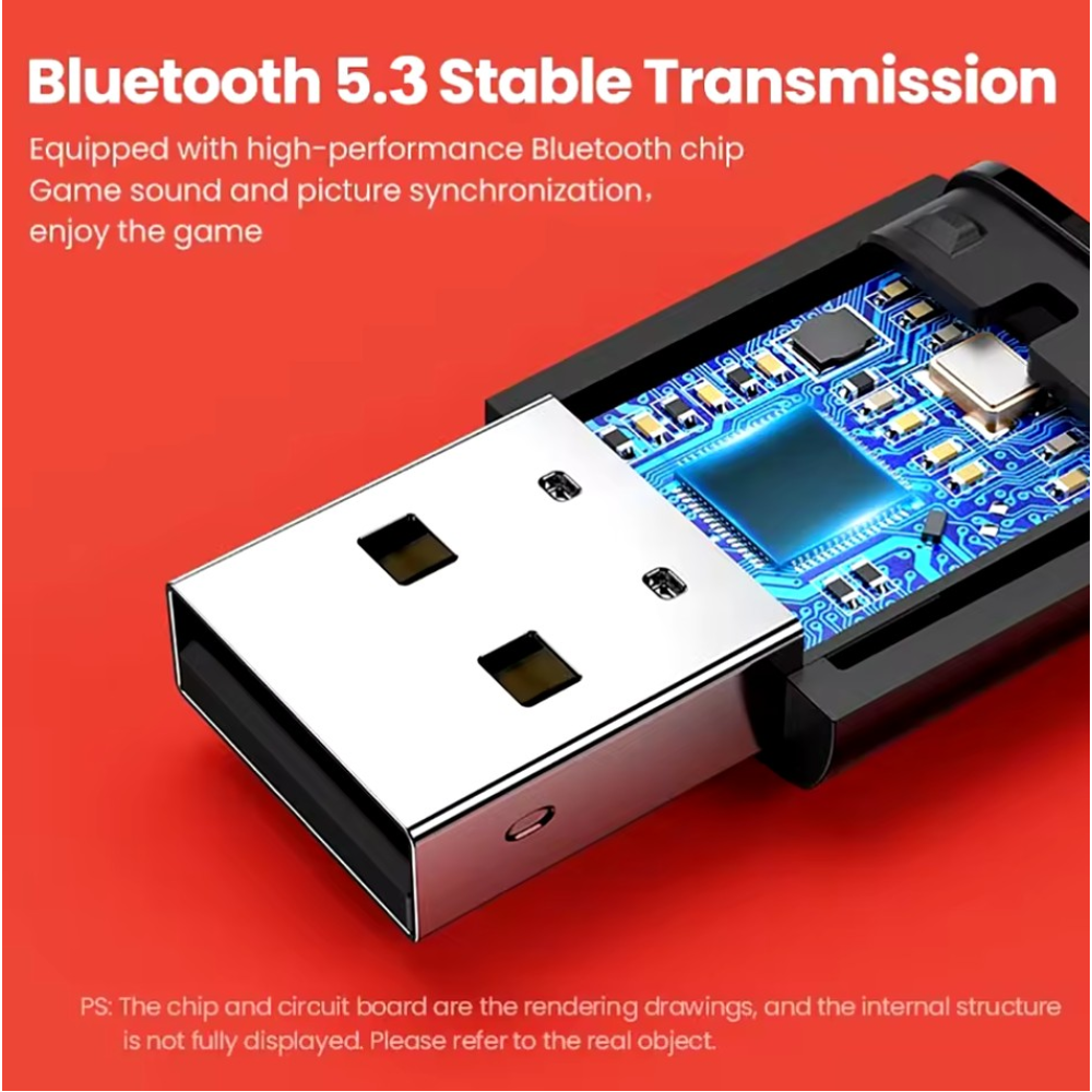 Bluetooth адаптер підключення навушників для Sony PS5 PS4 BT 5.3 dongle Nintendo Switch