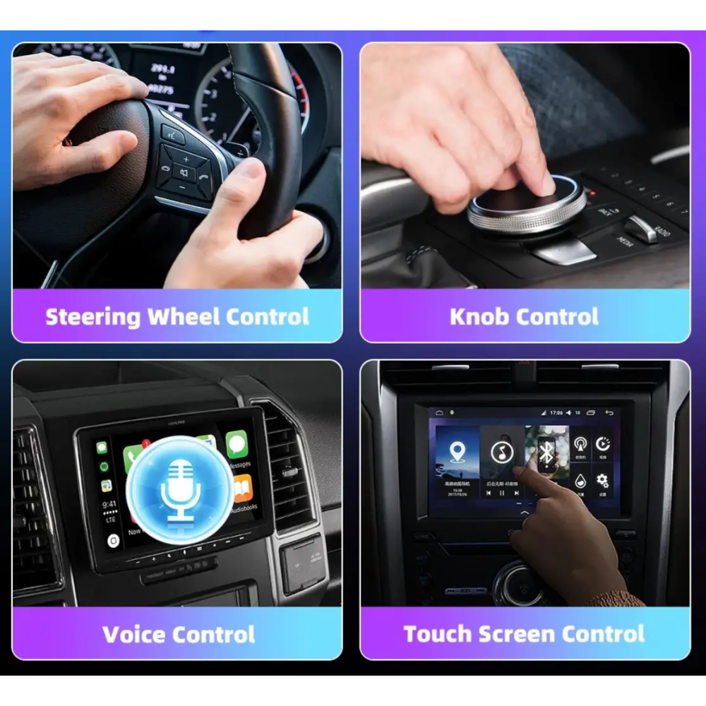 Адаптер бездротовий для Apple CarPlay та Android Auto 2in1 USB WIFI5 Bluetooth 5.0 З перехідниками