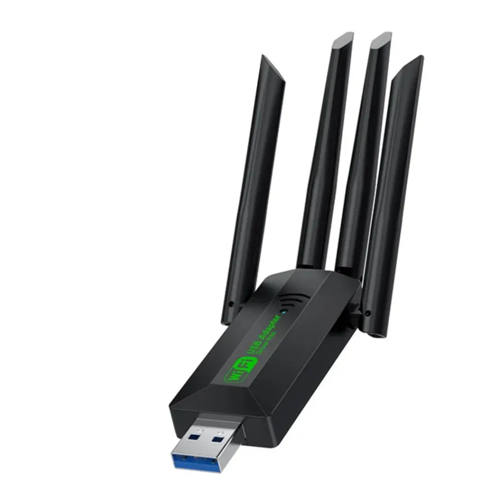 Wi-Fi адаптер AC1200 WiFi5 USB 3.0 5Ггц+2.4Ггц 4 антени