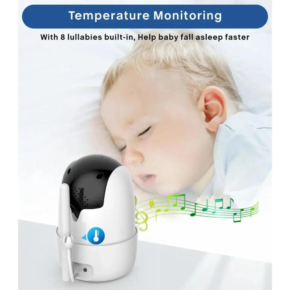 Відеоняня Baby Monitor SM651 з монітором 5'' двостороннім зв'язком та нічним баченням