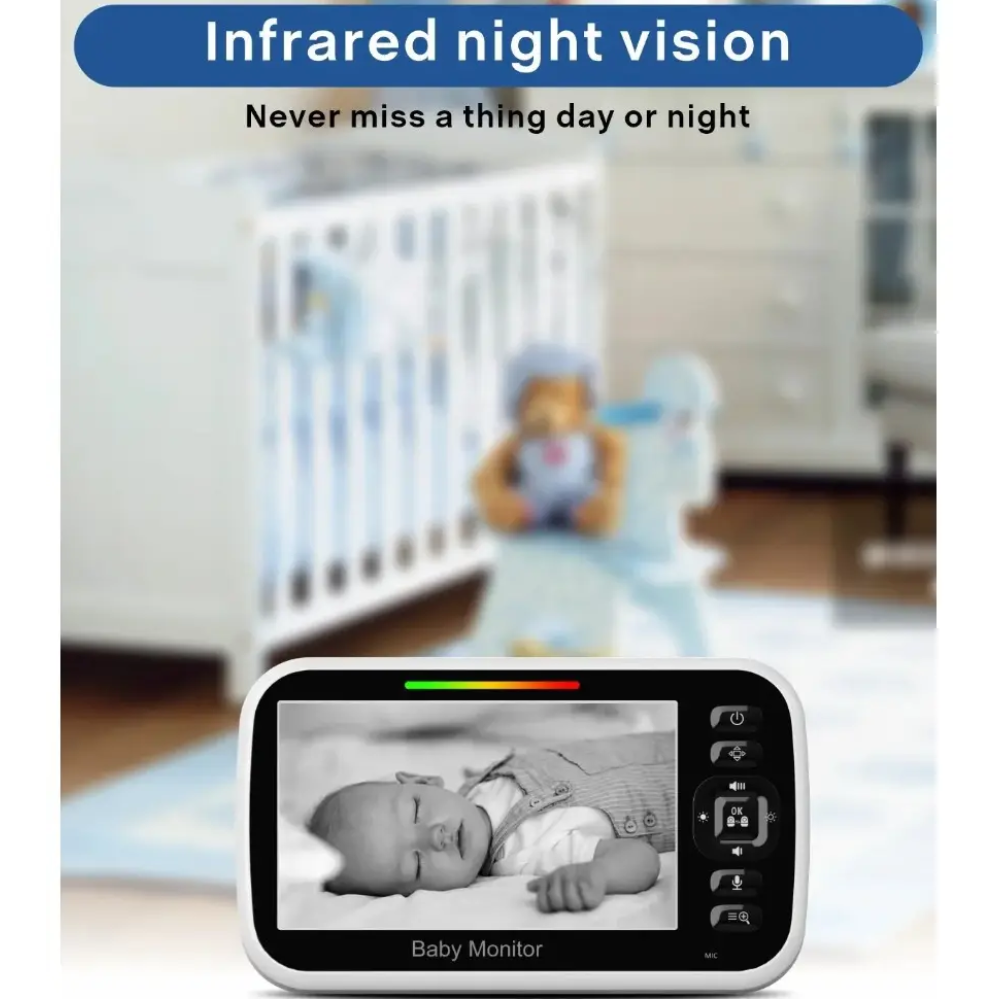 Відеоняня Baby Monitor SM651 з монітором 5'' двостороннім зв'язком та нічним баченням