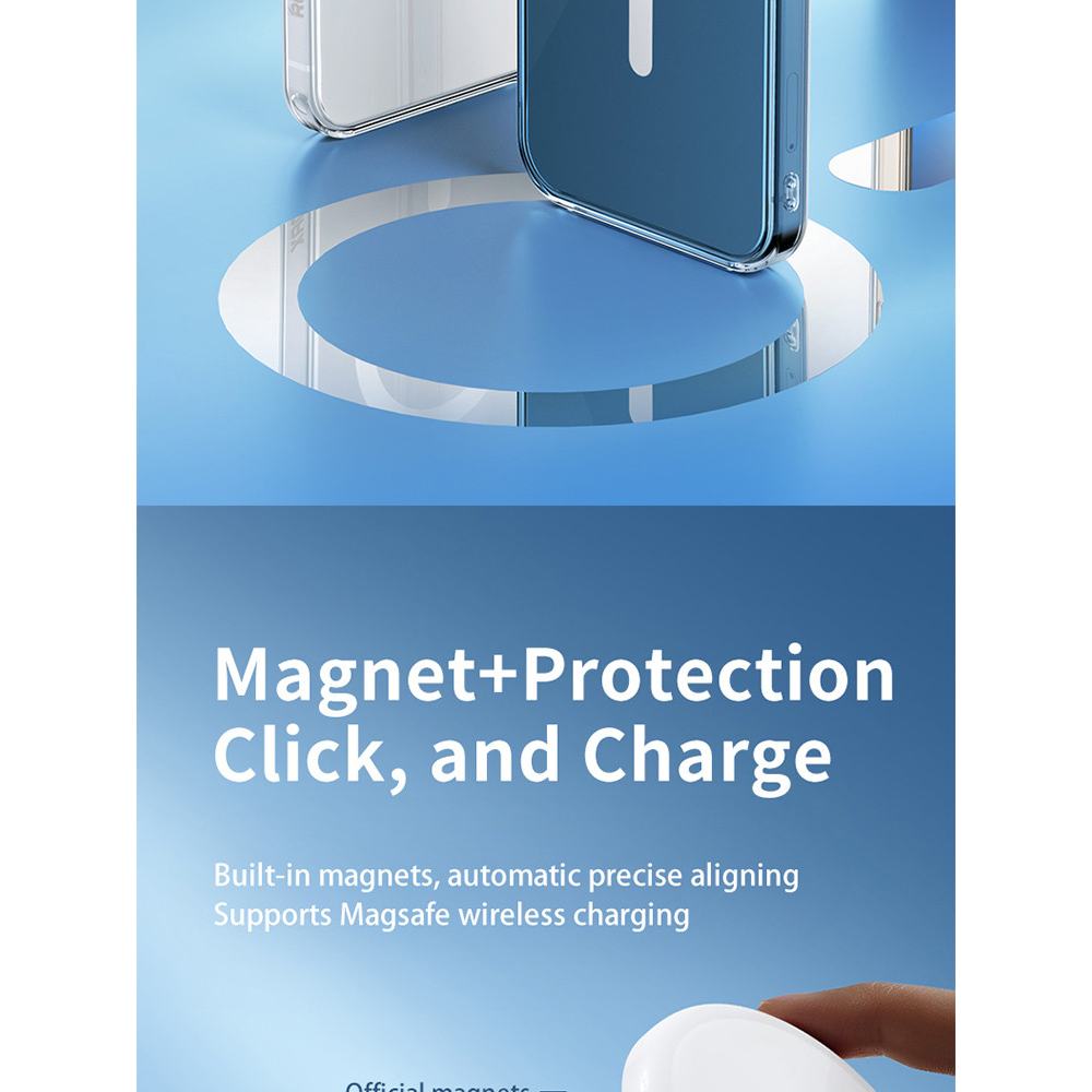 Прозорий чохол iPhone 14 MagSafe Remax Crys Series Magsafe Magnetic Phone Case RM-1690