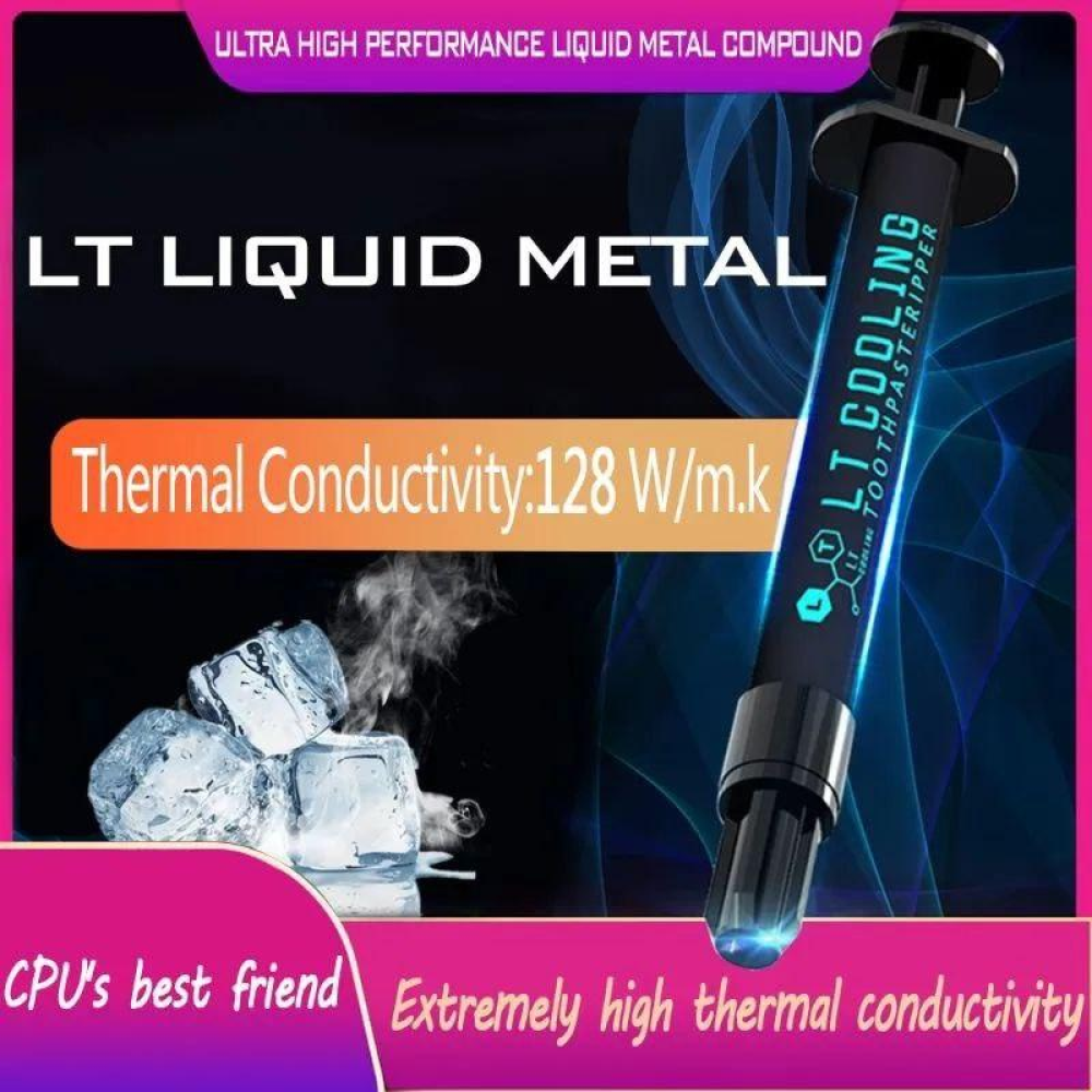Рідкий метал LT-100 LT Cooling 3 г Liquid Metal (термопаста) 128 W/mk