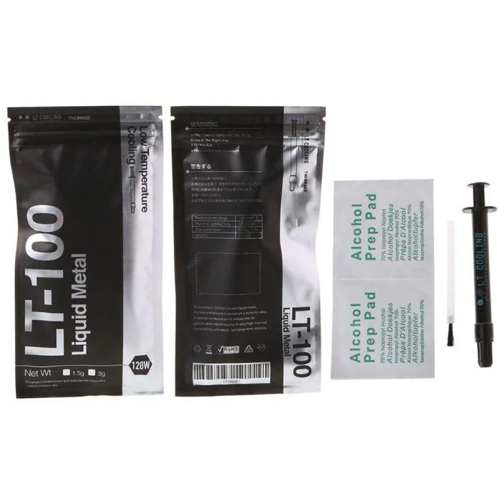 Рідкий метал LT-100 LT Cooling 3 г Liquid Metal (термопаста) 128 W/mk