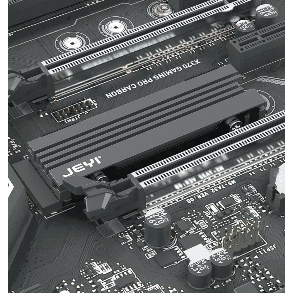 Радіатор охолодження SSD M.2  2280 + термопрокладки Jeyi Warship PRO сумісність із PS5