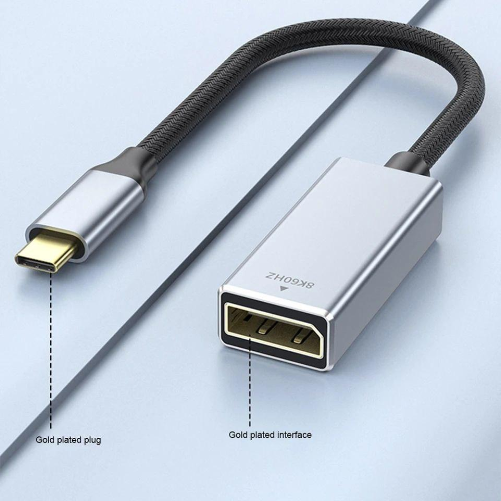 Адаптер перетворювач конвертер  Type-C - DisplayPort 8K 60Hz Elink-W