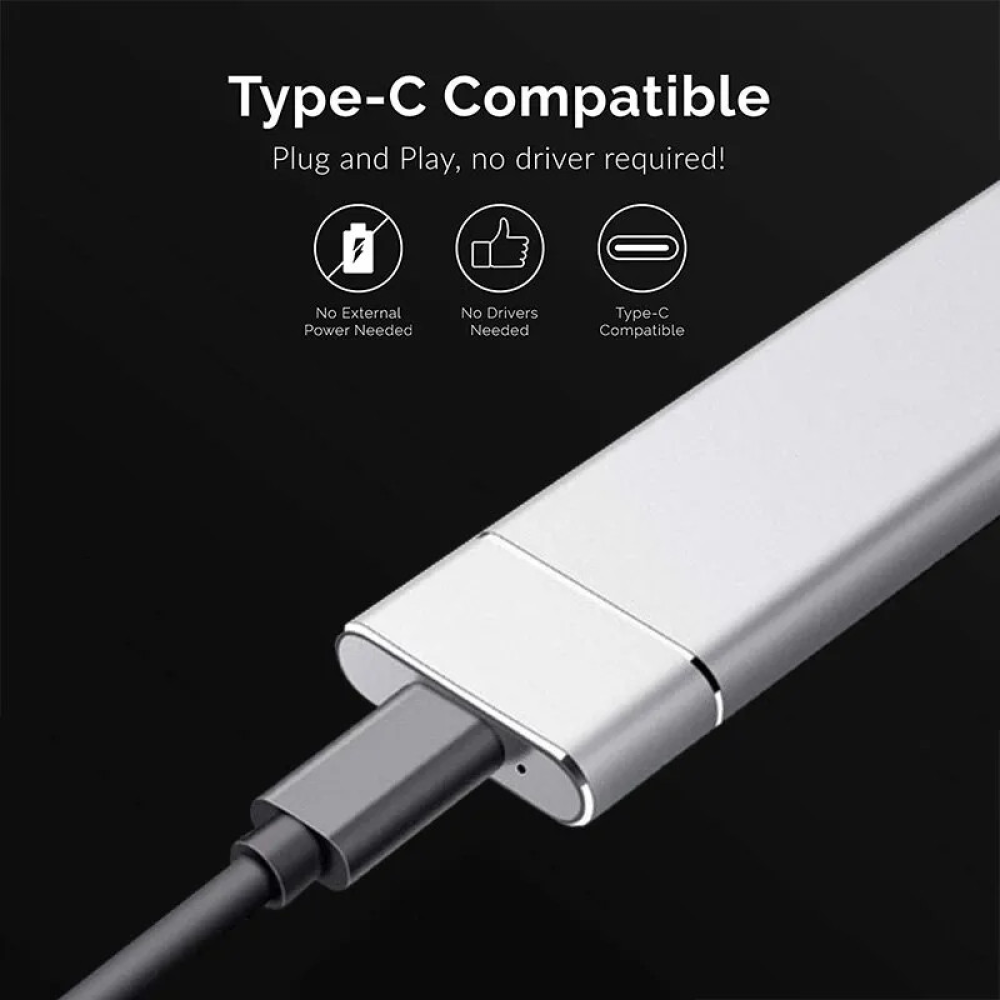 Зовнішня кишеня m.2 NVME pcie SSD Type-C - USB 3.0   M-Key NVMe-C01