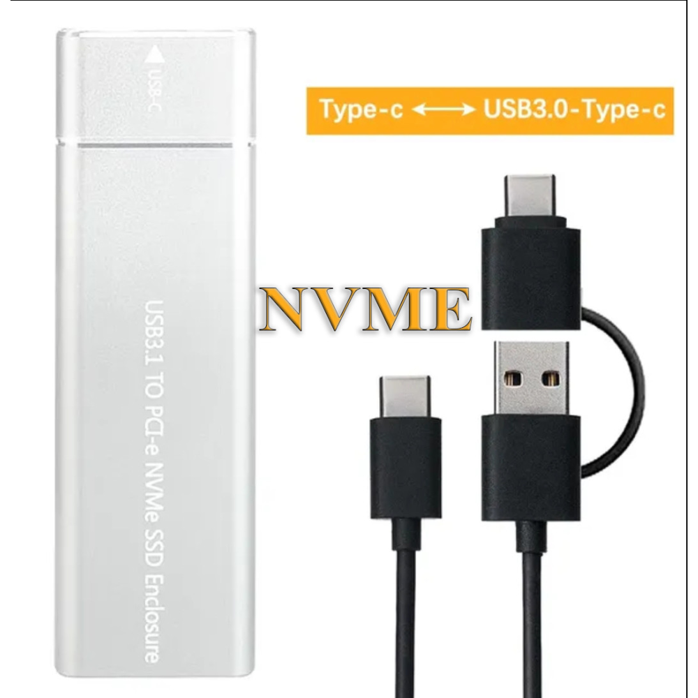 Зовнішня кишеня Type-C m.2 NVME SSD USB 3.0 M-Key NVMe-C01