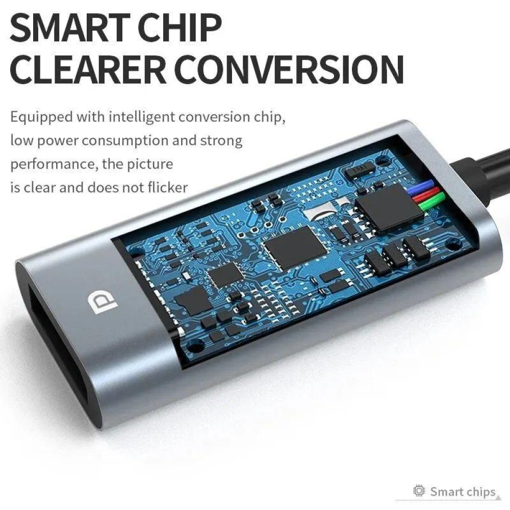 Адаптер перетворювач конвертер  Type-C - DisplayPort 8K 60Hz SmartGo