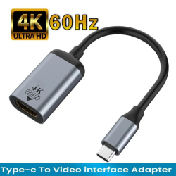 Адаптер перетворювач конвертер Type-C - HDMI 4К 60Hz V2 SmartGo