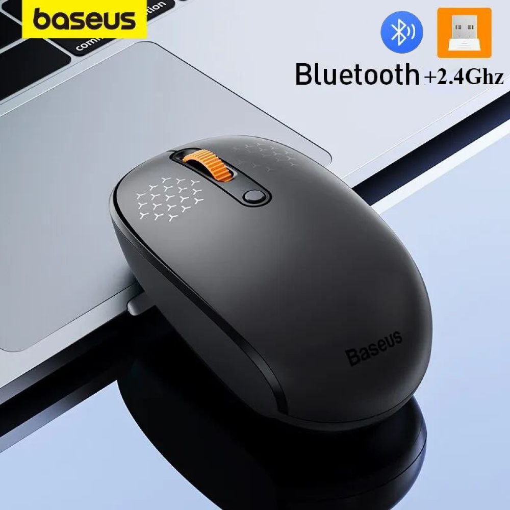 Бездротова миша Baseus F01B Bluetooth + радіо 2.4Ghz