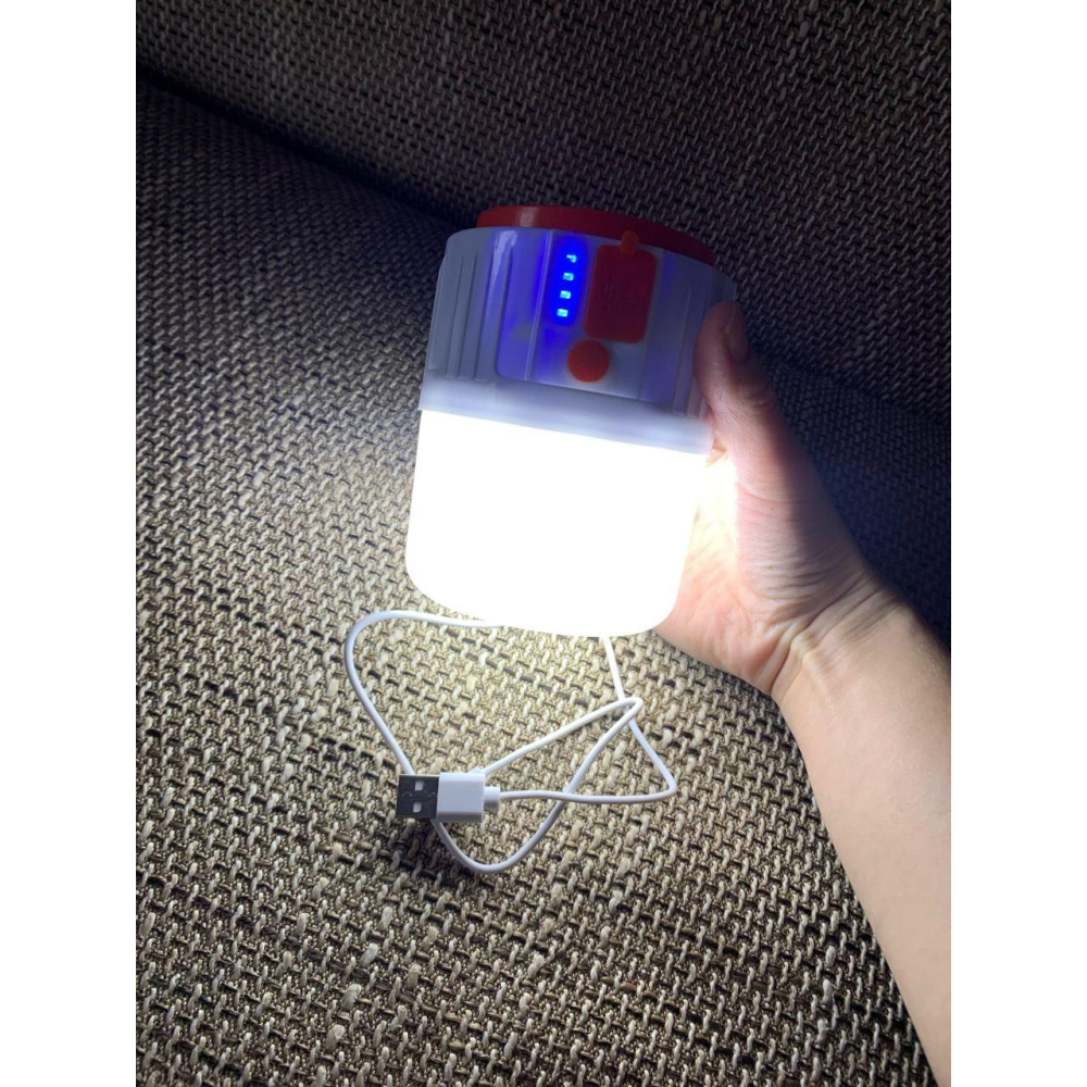 Лампа-ліхтар ночник акумуляторний з сонячною батареєю та Power Bank