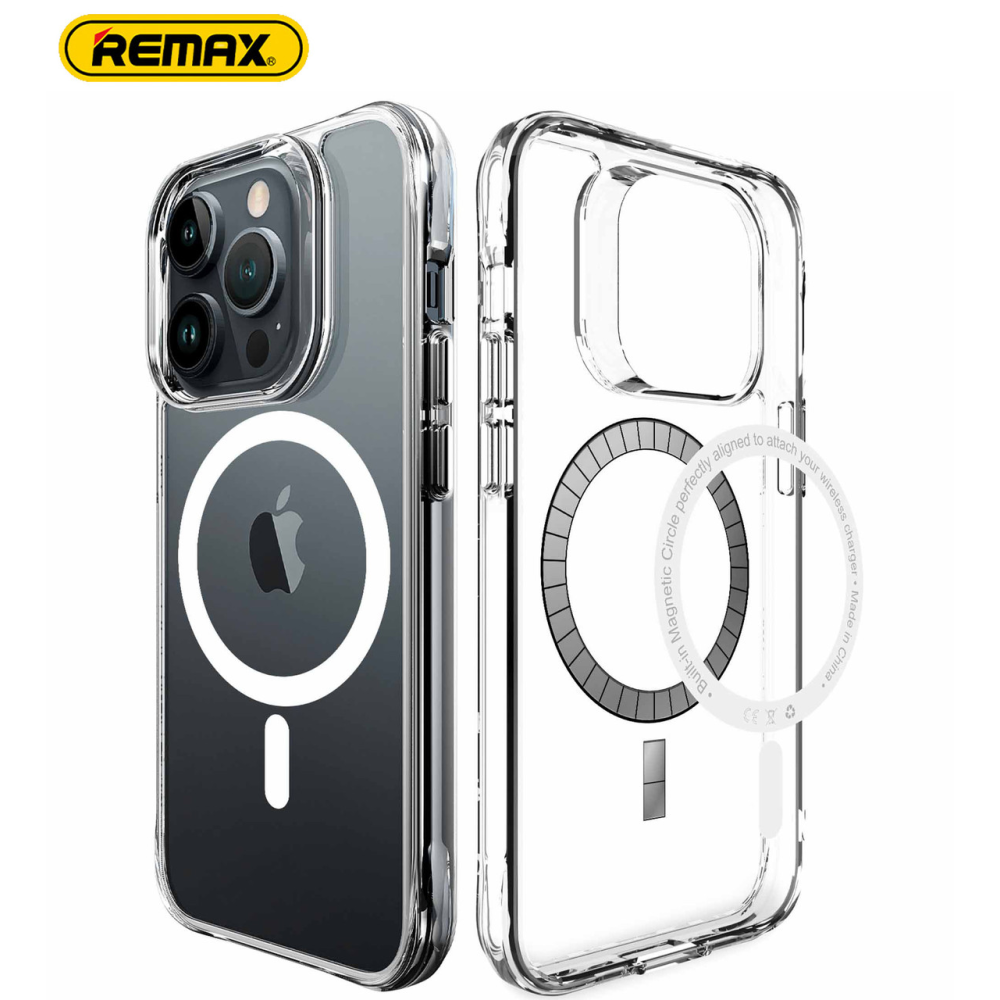 Прозорий чохол iPhone 14 Pro Max MagSafe Remax Crys Series Magsafe Magnetic Phone Case RM-1690