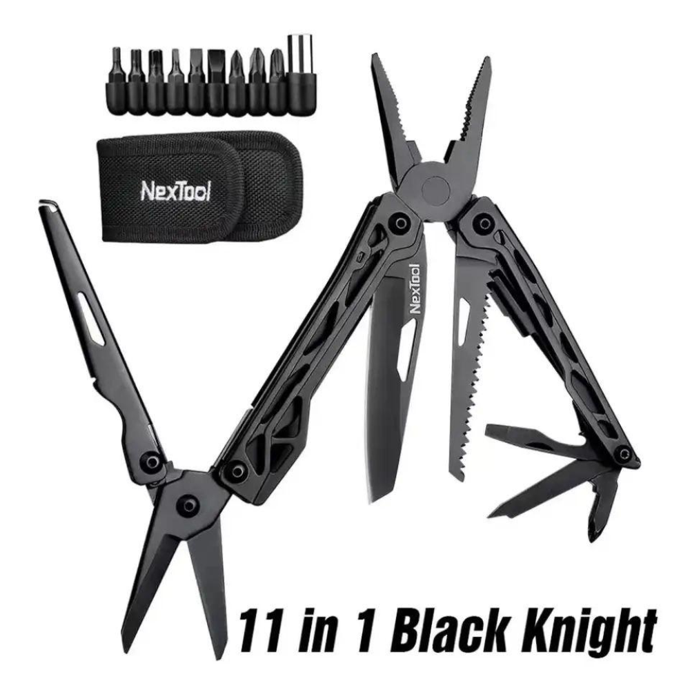Мультитул   Xiaomi Nextool Black Knight NE20245 11in1 набір біт, чохол та кліпса
