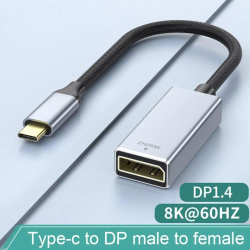 Адаптер перетворювач конвертер  Type-C - DisplayPort 8K 60Hz Elink-W