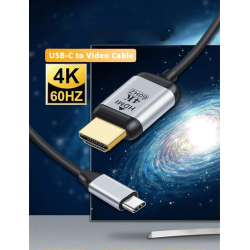 Адаптер перетворювач конвертер Type-C to HDMI SmartGo 4K 60Hz Pro V2.1 - 1,8м