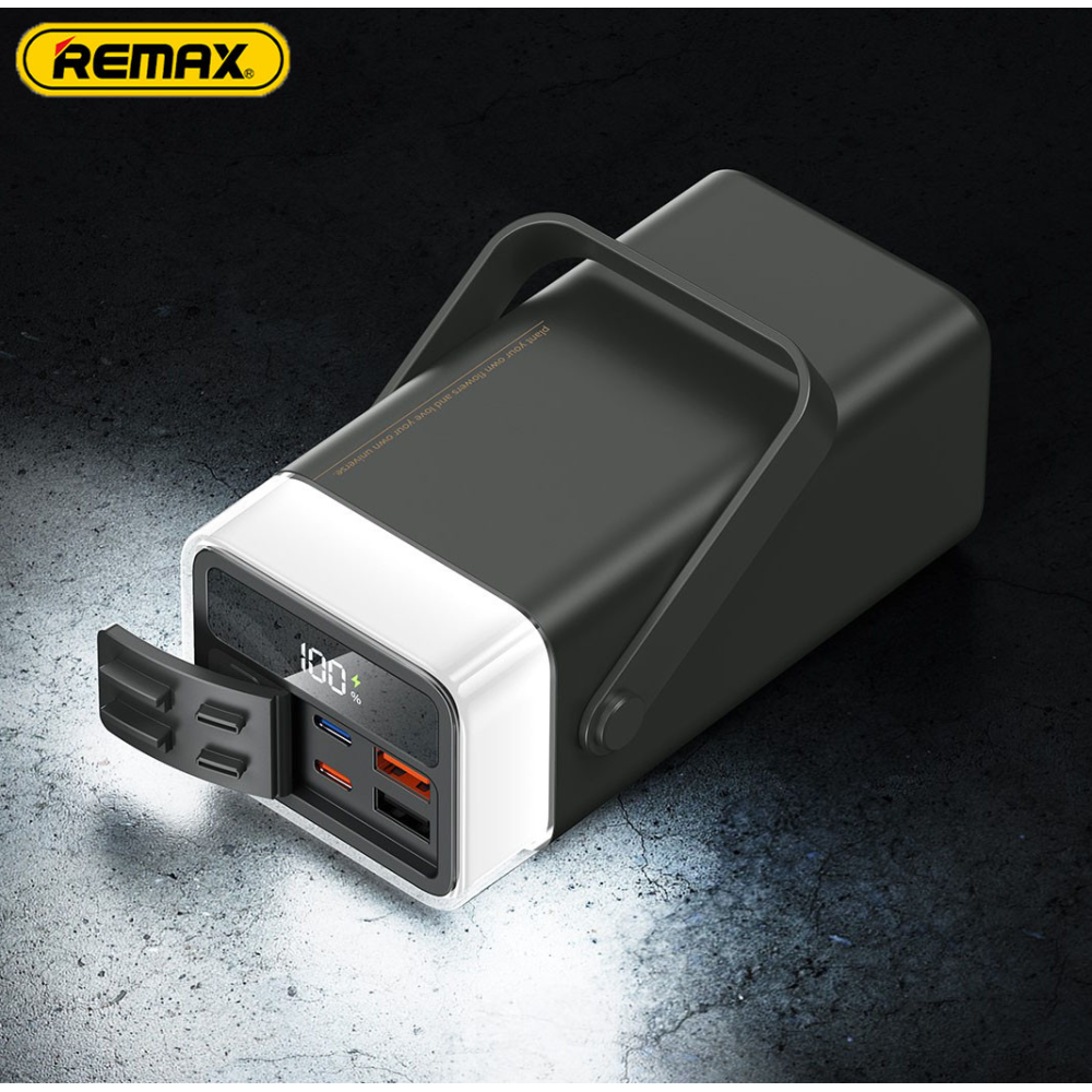 Powerbank 40000mAh 22.5W  Remax RPP-596   QC3.0 PD Швидка зарядка. RGB Ліхтар