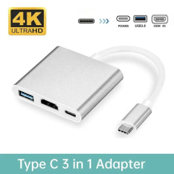 Хаб конвертер Type-C - HDMI Type-C USB 4K SmartGo