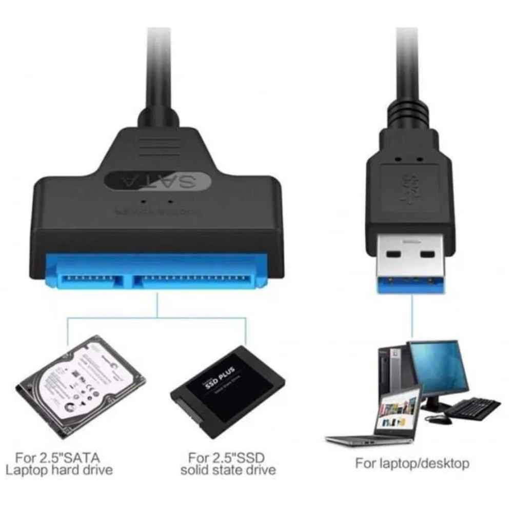 Перехідник SATA USB 3.0 для диска HDD SSD  2,5““ SmartGo