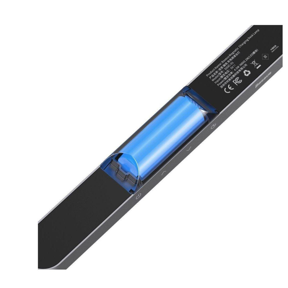 Портативна лампа Baseus Magnetic Stepless Dimming Charging Dark Gray (DGXC-C0G)