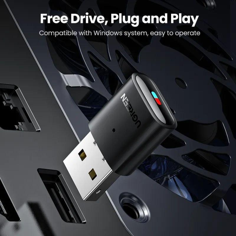 Ugreen CM408 Bluetooth адаптер підключення навушників для  Sony PS5 PS4, Nintendo, PC