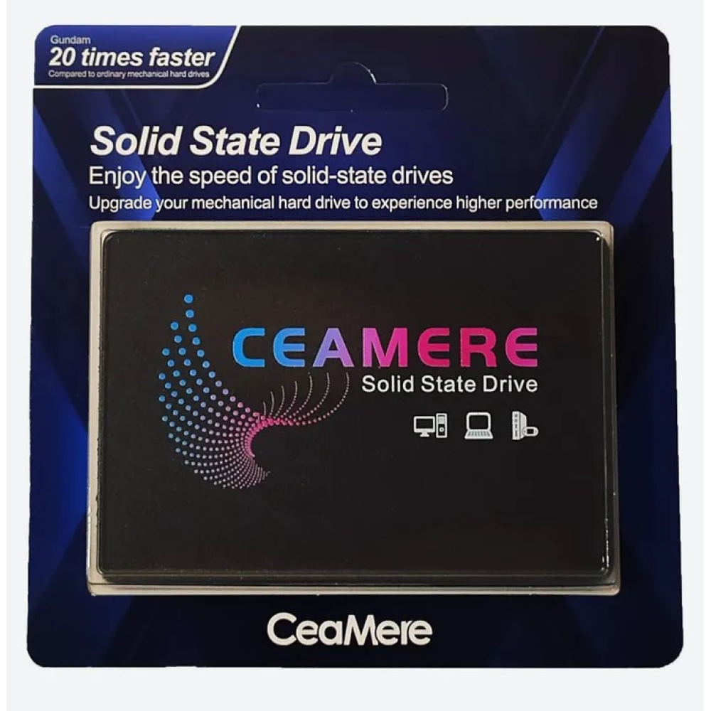 SSD диск 256gb CeaMere SATA lll TLC 2.5““