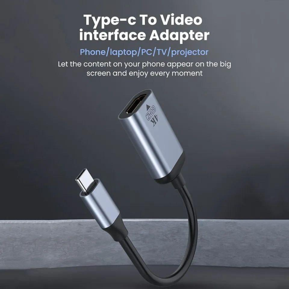 Адаптер перетворювач конвертер  Type-C - DisplayPort 4K 60 Hz SmartGo