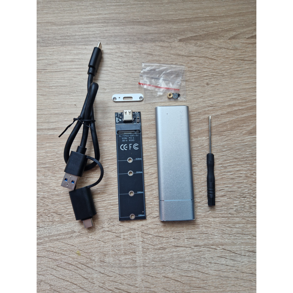 Зовнішня кишеня Type-C m.2 NVME SSD USB 3.0 M-Key NVMe-C01