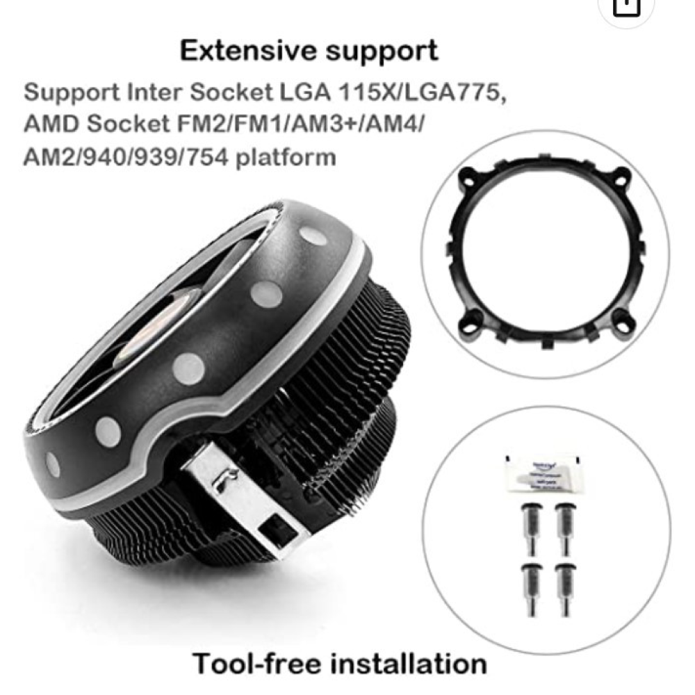 Універсальний кулер UFO CPU HF-685  1700/775/115x/1366 /FM2/AM4/AM5/FM1/AM3+/AM3/AM2