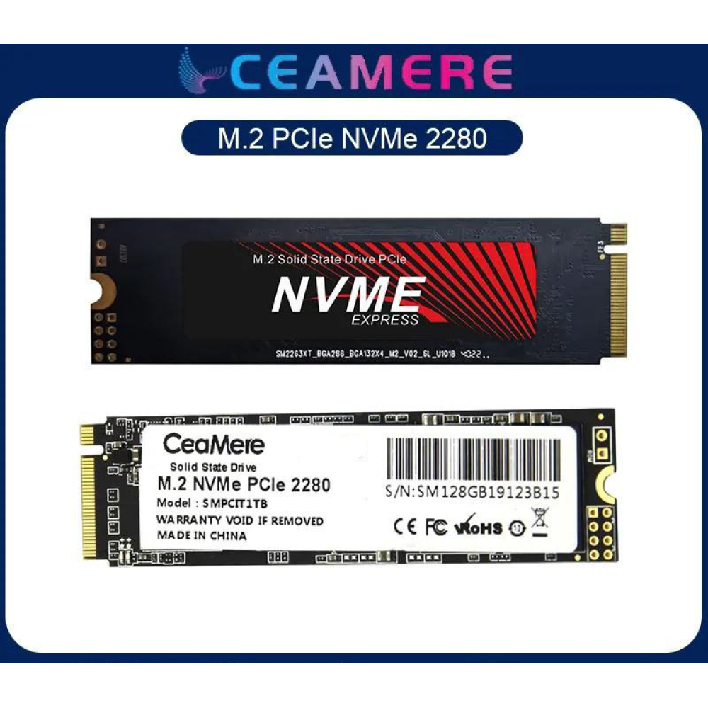 SSD диск  m.2 NVME PCIe 3.0x4 128gb CeaMere 2280 TLC
