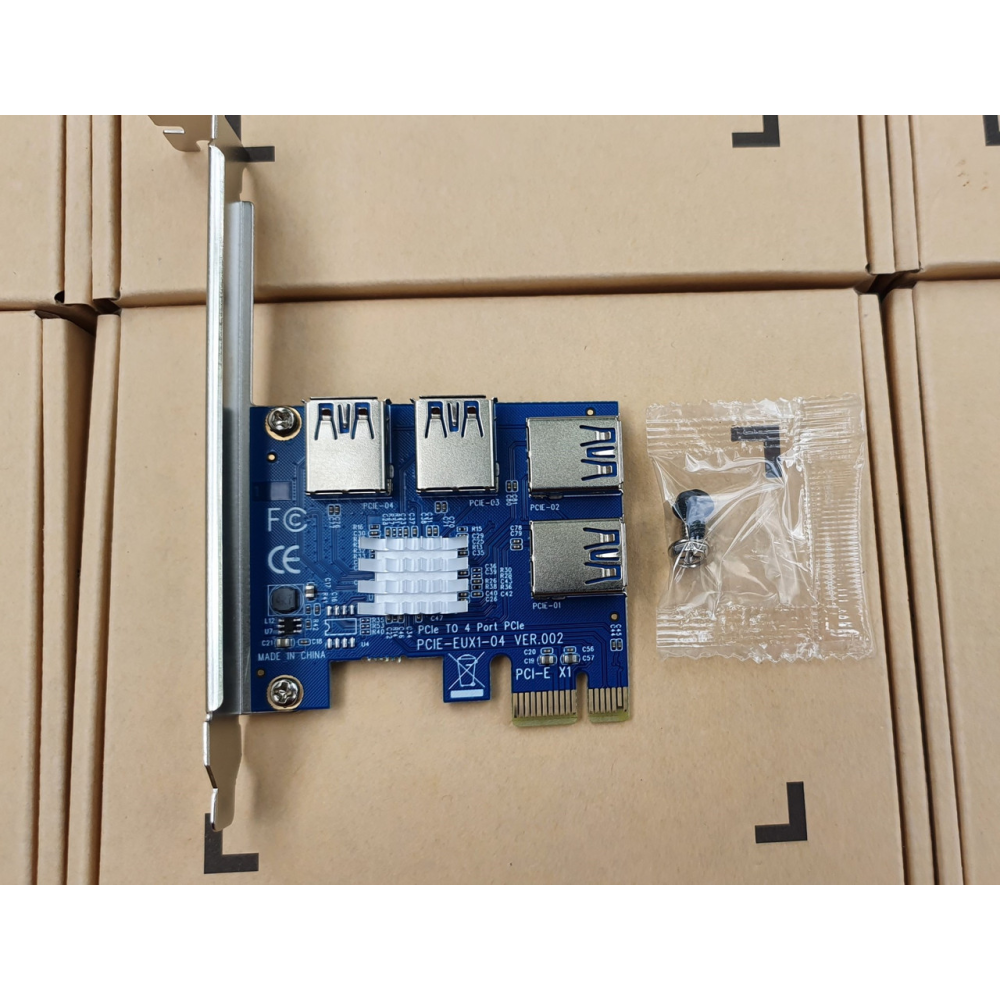 Плата розширення живлення для райзера PCI-E 1x to 4x Riser