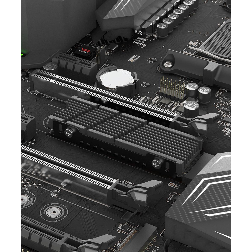 Радіатор охолодження SSD M.2  2280 + термопрокладки Jeyi iCold-2 Silver