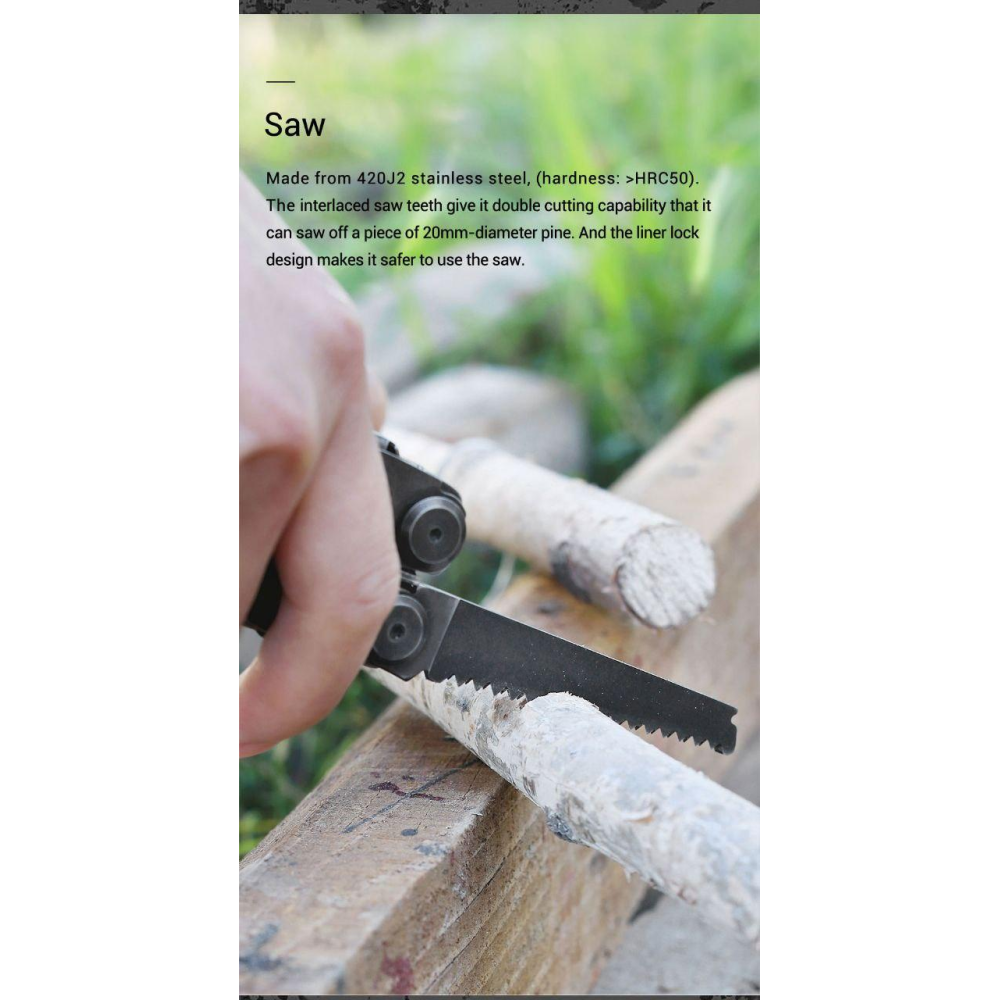 Мультитул Xiaomi Nextool Flagship Pro 16в1 NE20240 з фіксаторами та міцним чехлом