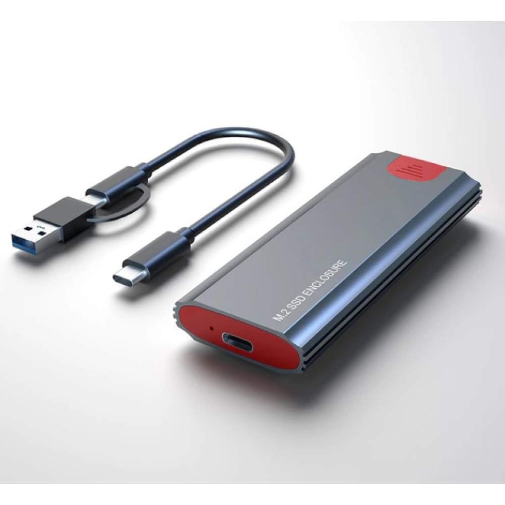 Зовнішня кишеня m.2 nvme SSD USB 3.0 + Type-C SmartGo