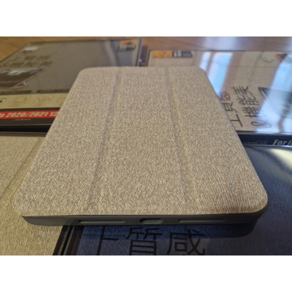 Чохол REMAX Chan Series Leather Case PT-10 for iPad Mini 6 8.3“ бежевий + відсік для стілусу