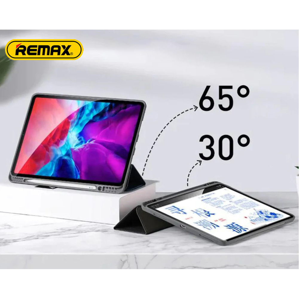 Чохол REMAX Chan Series Leather Case PT-10 for iPad Mini 6 8.3“ бежевий + відсік для стілусу
