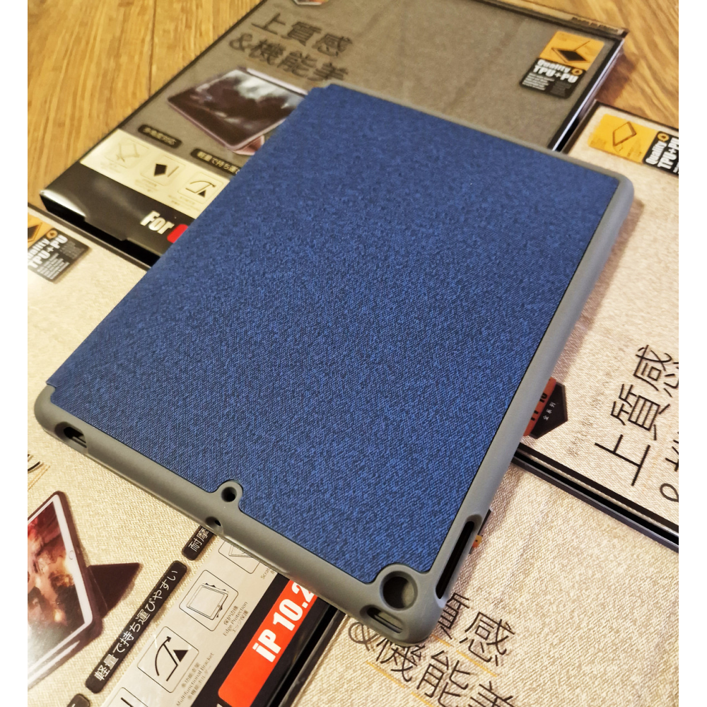 Чохол REMAX Chan Series Leather Case PT-10 for all iPad 10.2“ (2019-2022) синій + відсік для стілусу