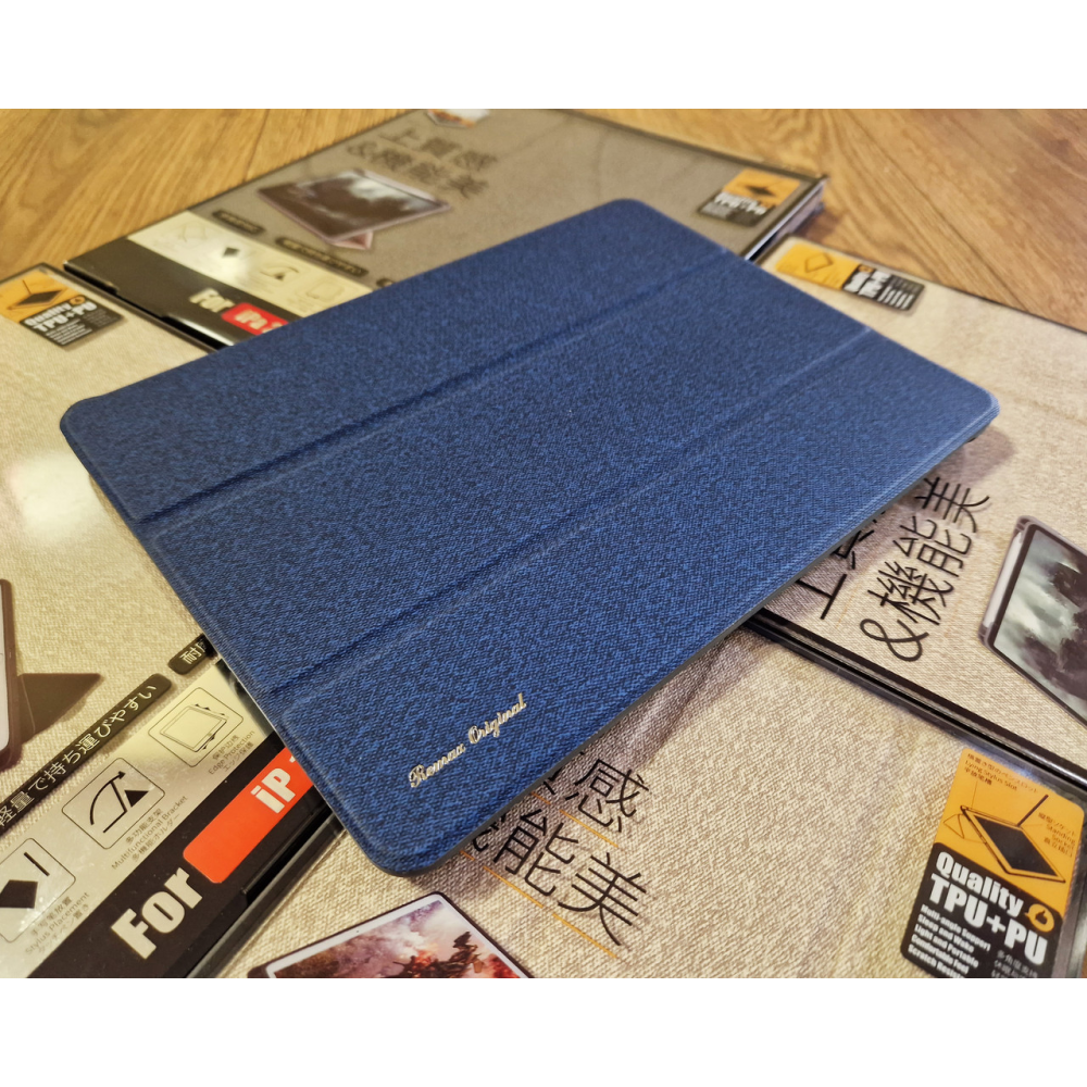Чохол REMAX Chan Series Leather Case PT-10 for all iPad 10.2“ (2019-2022) синій + відсік для стілусу