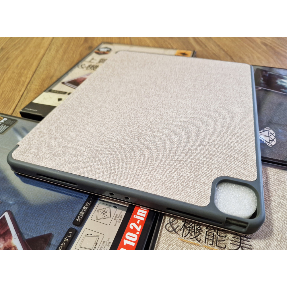 Чохол REMAX Chan Series Leather Case PT-10 for iPad Pro 12.9“ (2019-2022) бежевий + відсік для стилуса