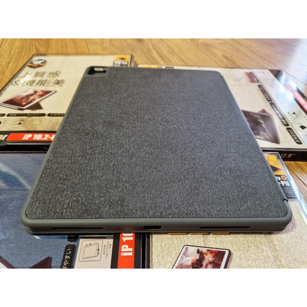 Чохол REMAX Chan Series Leather Case PT-10 for all iPad Pro 12.9“ (2019-2022) темно-сірий + відсік для стілусу
