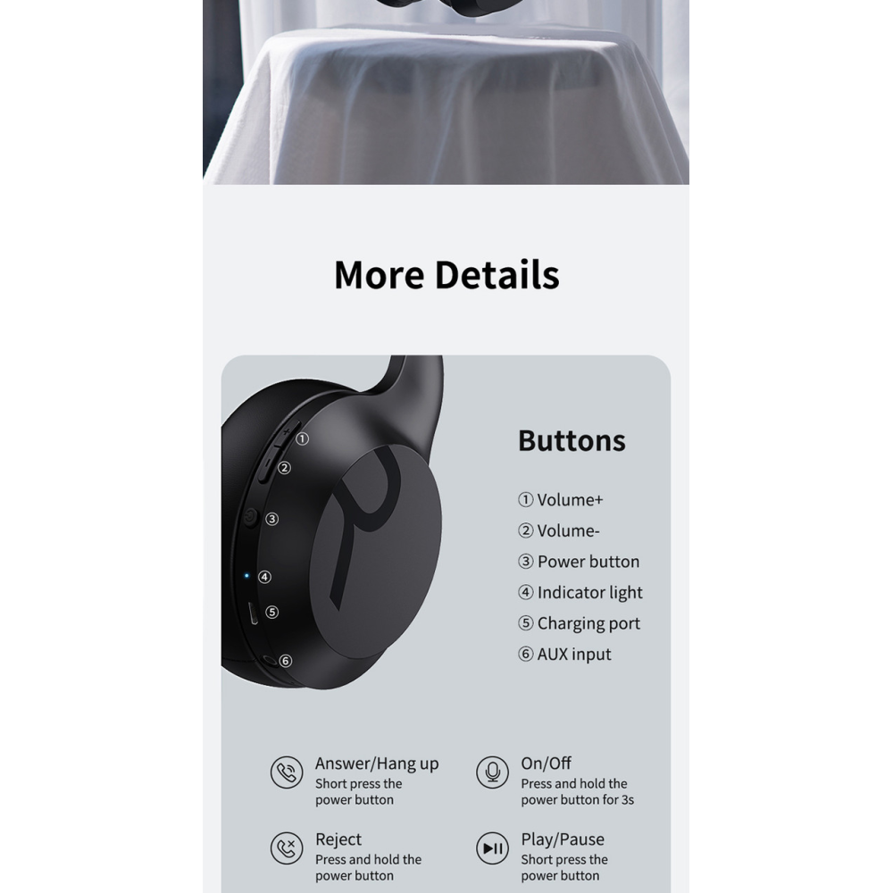 Bluetooth навушники Remax RB-660HB з мікрофоном