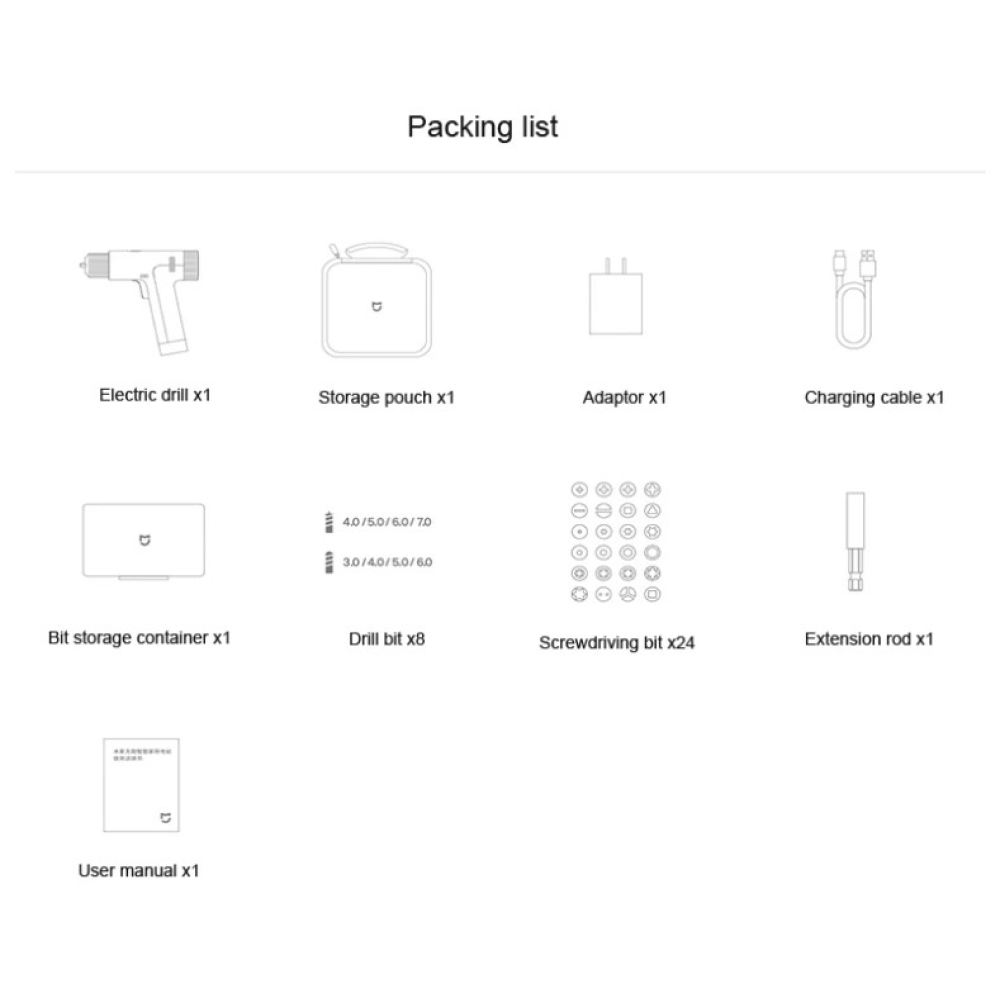 Безщітковий електродриль - шурупокрут Xiaomi Mijia Brushless Smart Home Electric Drill