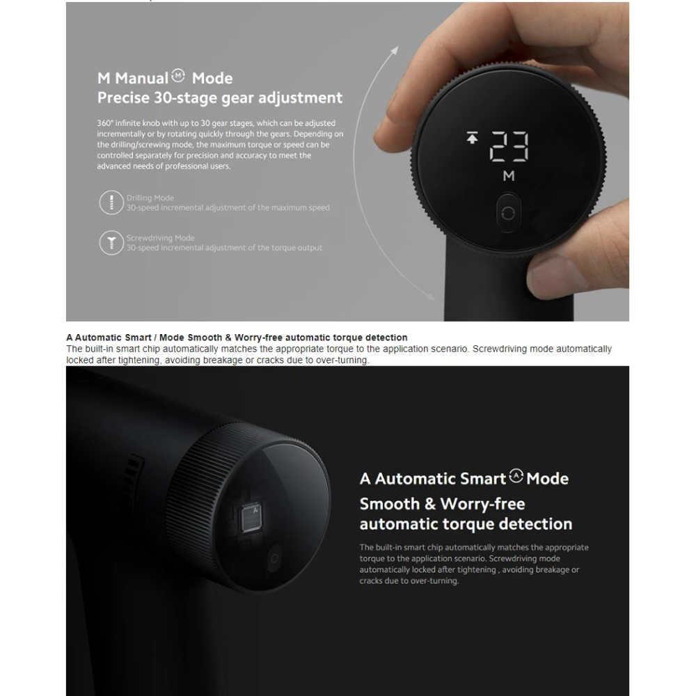 Безщітковий електродриль - шурупокрут Xiaomi Mijia Brushless Smart Home Electric Drill
