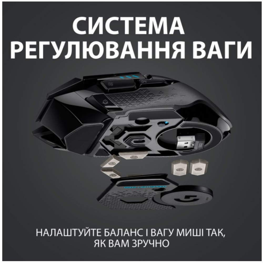 Бездротова миша Logitech G502 LIGHTSPEED Чорна