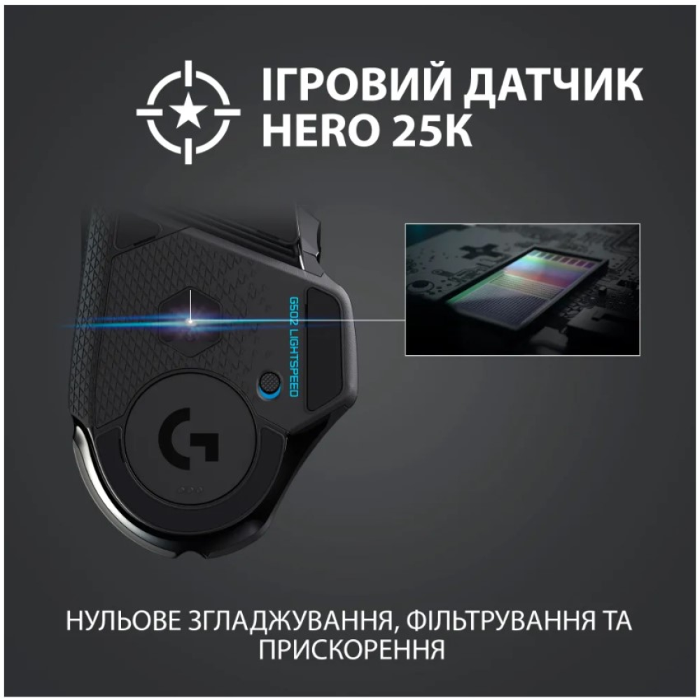 Бездротова миша Logitech G502 LIGHTSPEED Чорна